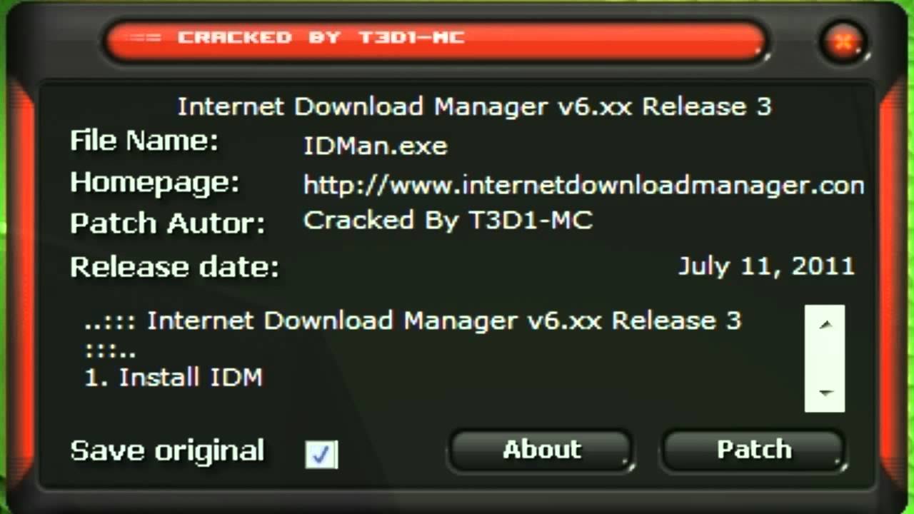 idm with patch download