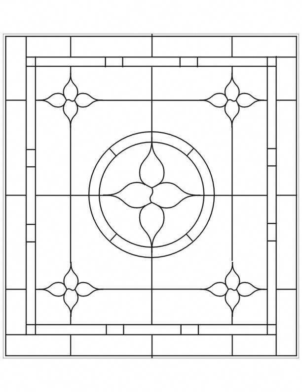 printable stained glass window designs